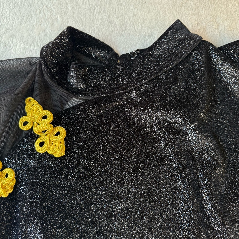 Black and Gold Dance Dress - Picture 2 of 13